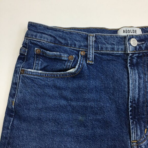 AGOLDE Merrel Medium Wash Organic Cotton Blend 5 Pocket Jeans - Picture 5 of 13